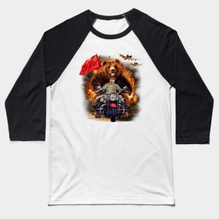 grizzly bear and Soviet Stalin in Epic battle Baseball T-Shirt